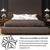 6-Head Elastic Bed Sheet Holder Clips, Adjustable Strong Grippers