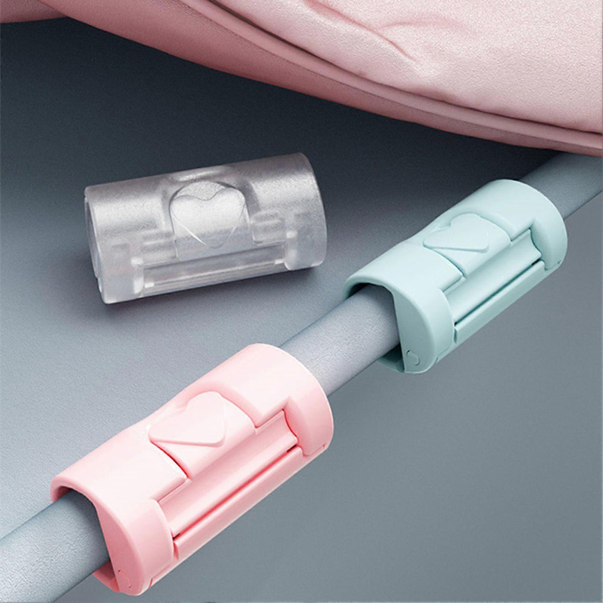 6PCS Bed Sheet Grippers, Smooth Edge Fasteners, Reusable Sheet Clips