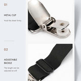 4PCS Adjustable Bed Sheet Straps, Elastic Corner Clips for Mattress