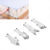 4PCS Bed Sheet Holder Straps, Elastic Fasteners for Mattress & Blankets