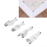 4PCS Bed Sheet Holder Straps, Elastic Fasteners for Mattress & Blankets