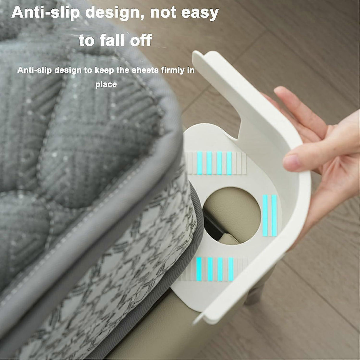 4PCS Non-Slip Sheet Holders, Fits Most Sizes, Keeps Sheets Secure