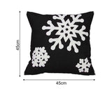 Xmas Throw Pillows Case for Living Room-Black