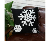 Xmas Throw Pillows Case for Living Room-Black