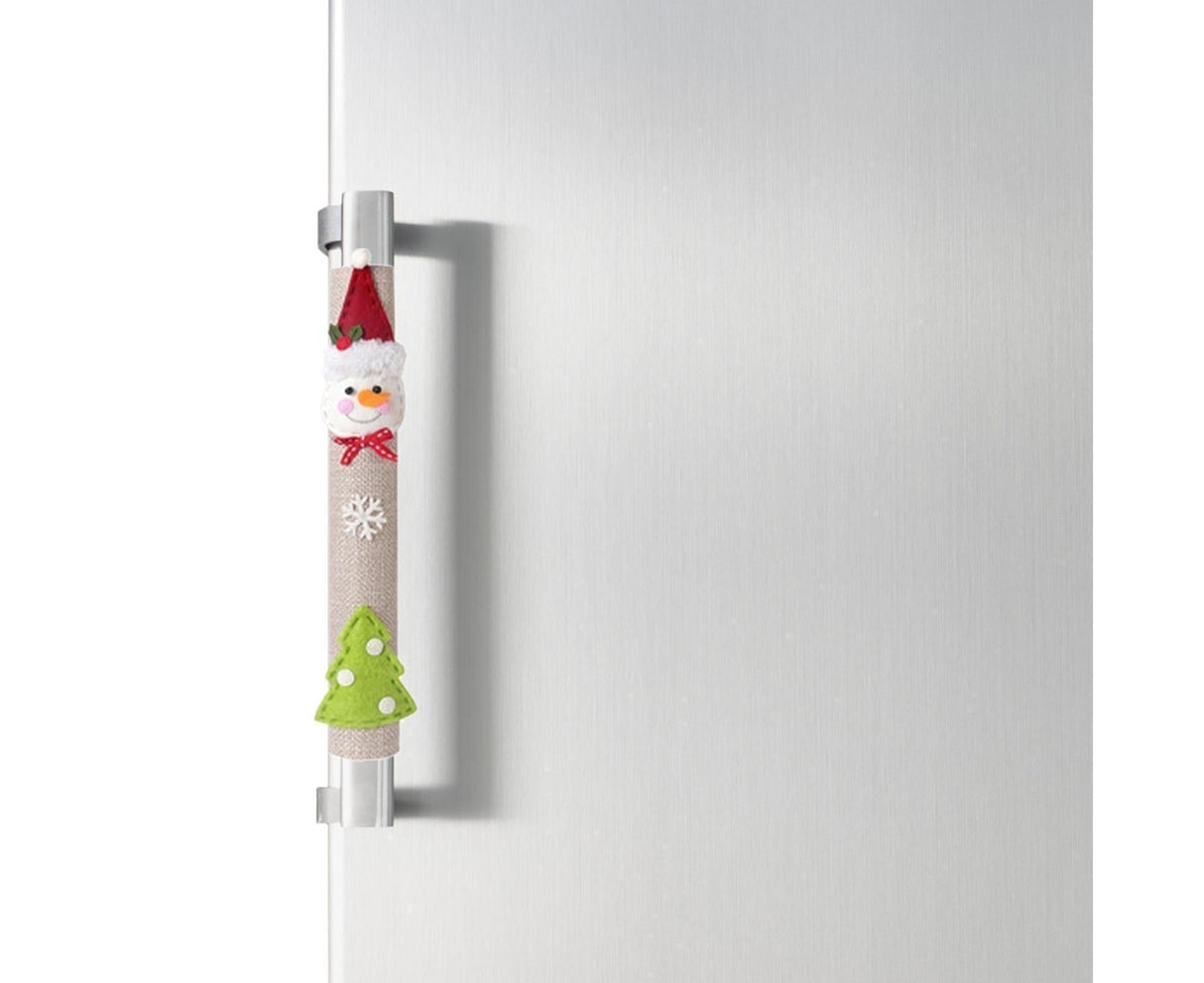 3Pcs Xmas Fridge Handle Covers Protector
