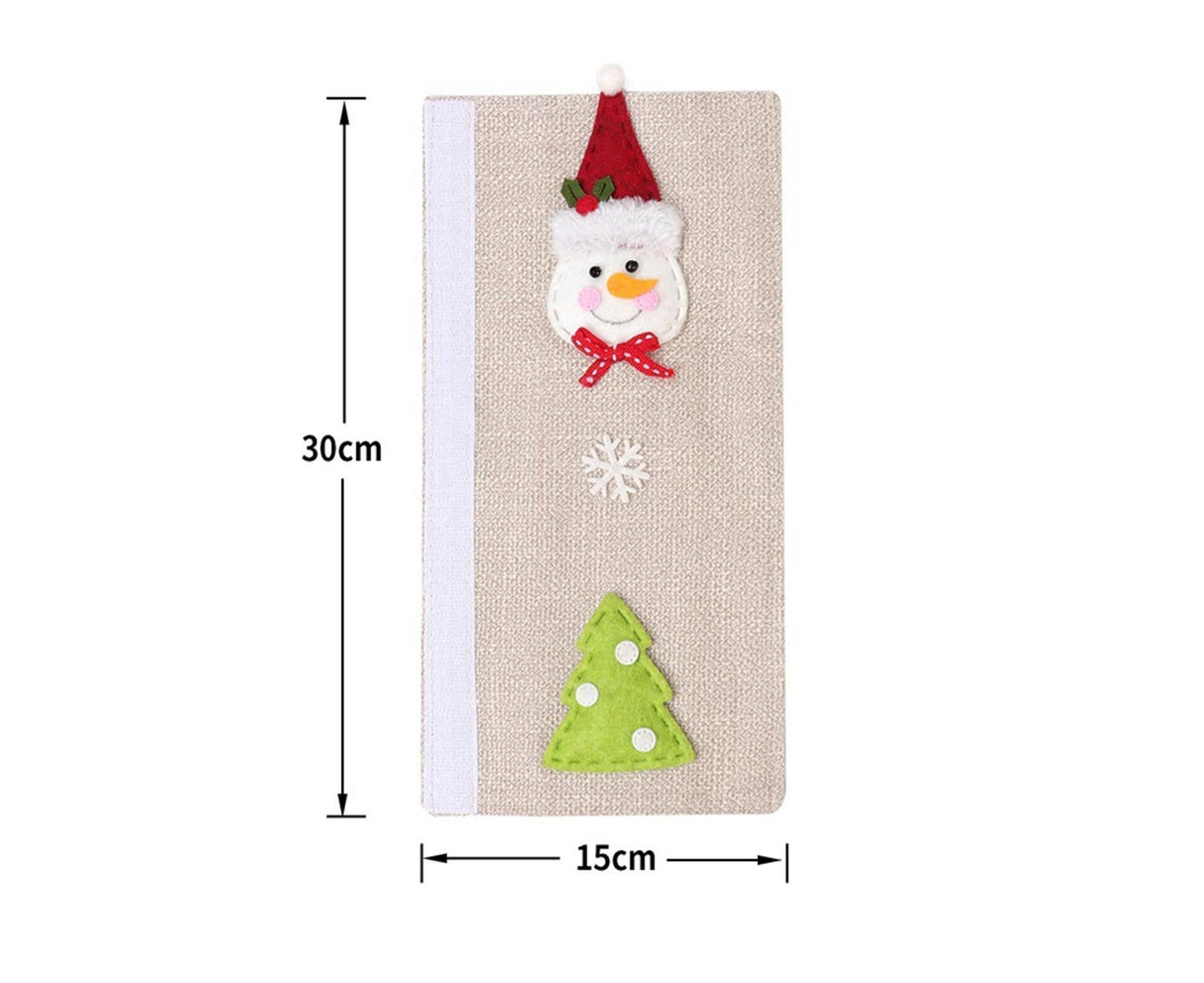 3Pcs Xmas Fridge Handle Covers Protector