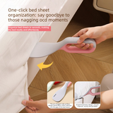 Multi-Function Mattress Lifting Tool, Labor-Saving Bed Sheet Tucking Helper, Double-Sided Static Lint Remover Brush—Gray