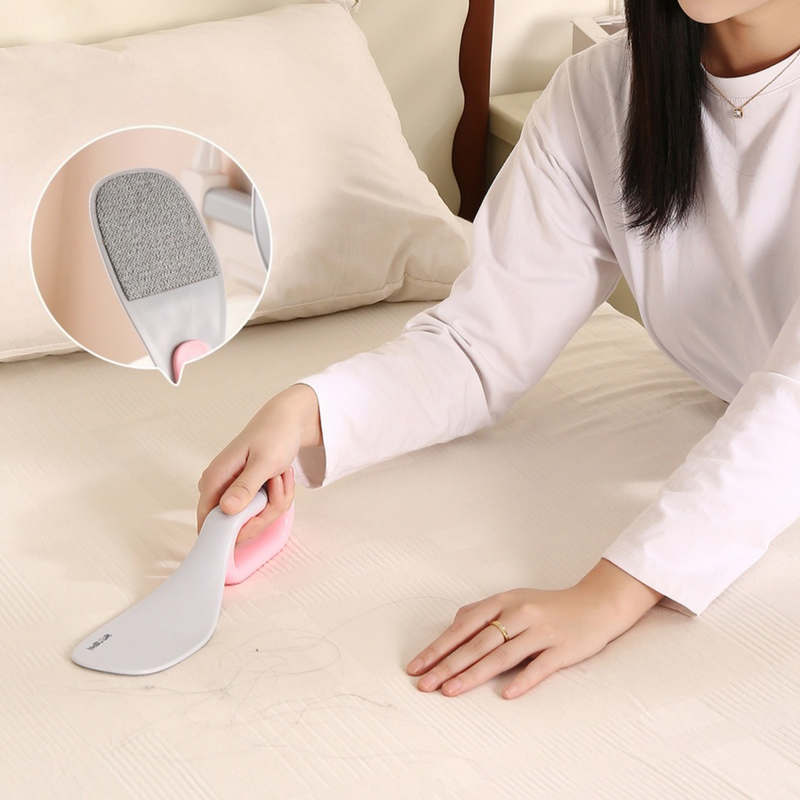 Multi-Function Mattress Lifting Tool, Labor-Saving Bed Sheet Tucking Helper, Double-Sided Static Lint Remover Brush—Gray