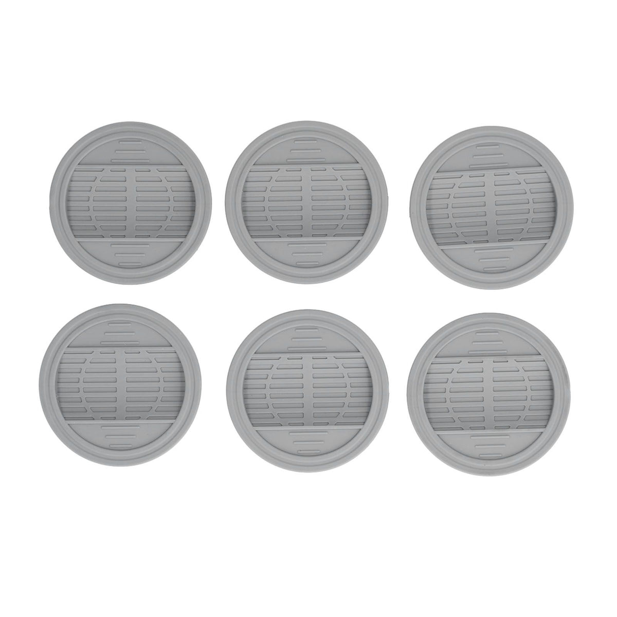 6PCS Rubber Furniture Pads Stoppers Floor Protector for Bed Office Chair Cabinet Sofa Closet Wheels