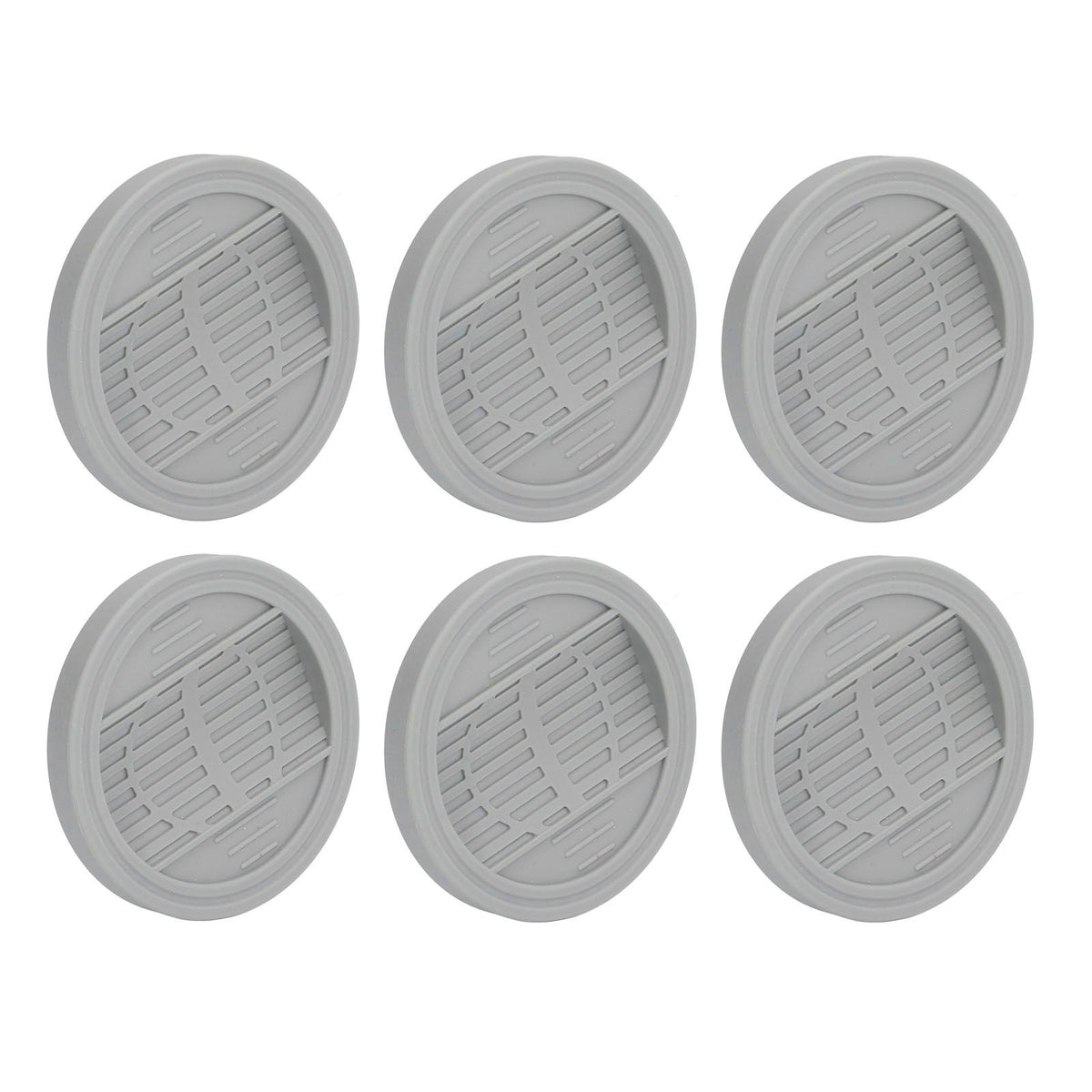 6PCS Rubber Furniture Pads Stoppers Floor Protector for Bed Office Chair Cabinet Sofa Closet Wheels