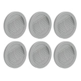 6PCS Rubber Furniture Pads Stoppers Floor Protector for Bed Office Chair Cabinet Sofa Closet Wheels