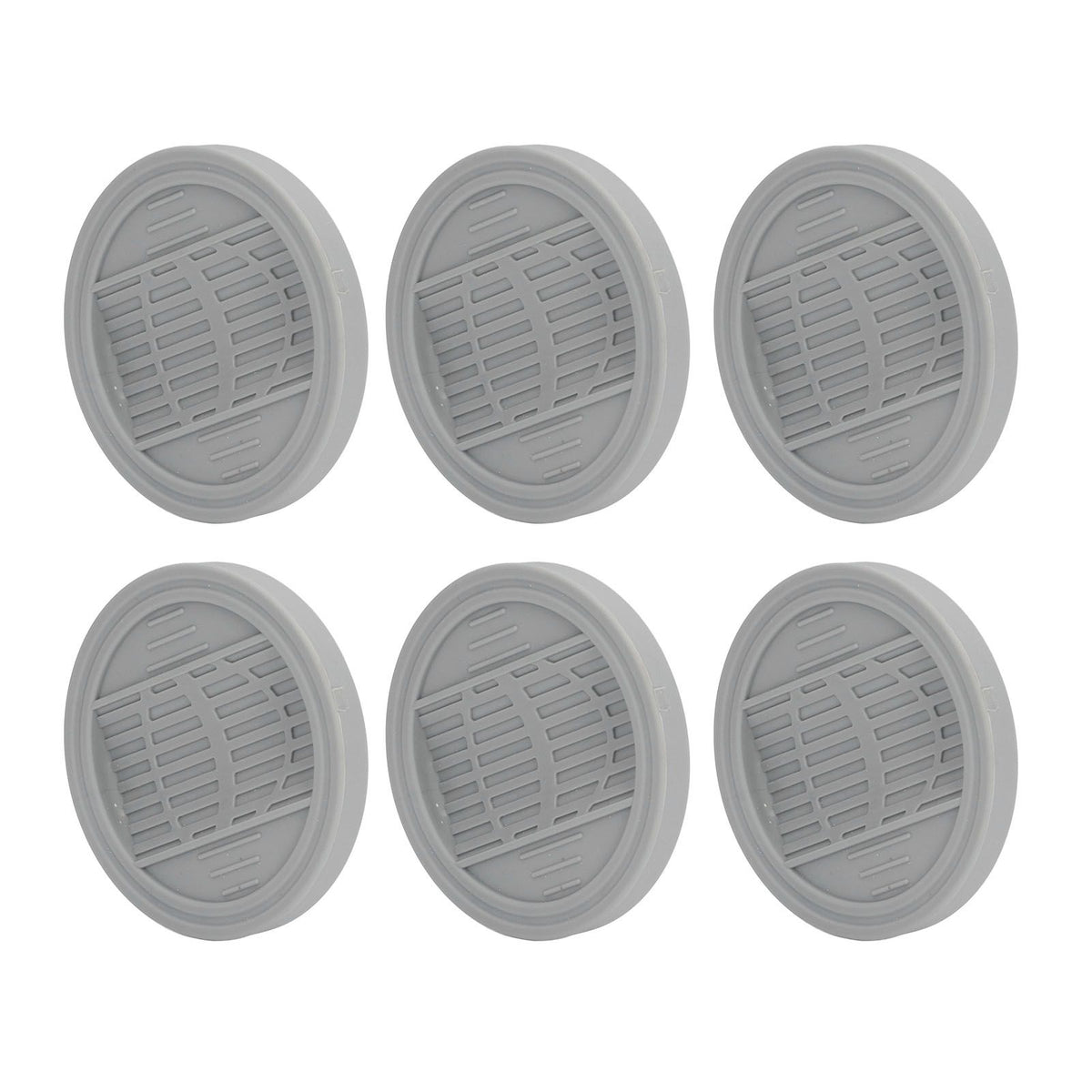 6PCS Rubber Furniture Pads Stoppers Floor Protector for Bed Office Chair Cabinet Sofa Closet Wheels