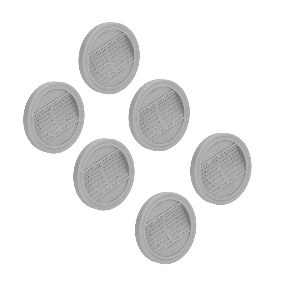6PCS Rubber Furniture Pads Stoppers Floor Protector for Bed Office Chair Cabinet Sofa Closet Wheels