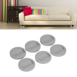 6PCS Rubber Furniture Pads Stoppers Floor Protector for Bed Office Chair Cabinet Sofa Closet Wheels
