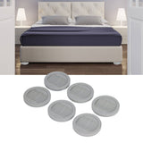6PCS Rubber Furniture Pads Stoppers Floor Protector for Bed Office Chair Cabinet Sofa Closet Wheels