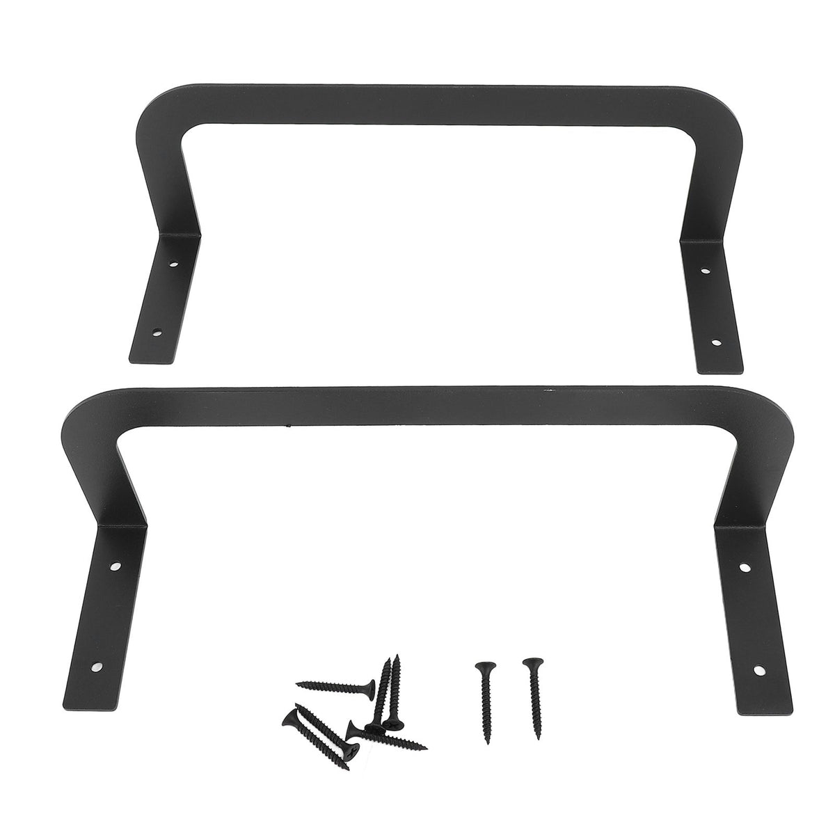 2PCS Mattress Retainer Bar Bracket Steel Anti Slip Mattress Gripper Stabilizer Slide Stopper for Bedroom Bed Frame Black