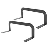 2PCS Mattress Retainer Bar Bracket Steel Anti Slip Mattress Gripper Stabilizer Slide Stopper for Bedroom Bed Frame Black