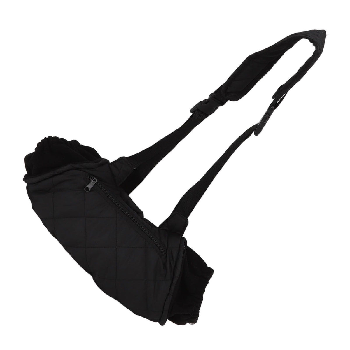 Electric Hand Warming Muff Temperature Controllable Waterproof Quilted Cotton Heated Hand Pouch for Winter Black