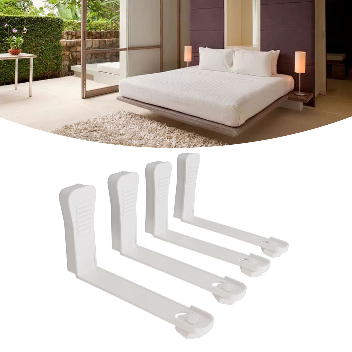 4Pcs Bed Sheet Holders Clips Waterproof Skid Resistance Strong Clamping Force Quilt Sheet Buckle for Mattress Sofa Cover