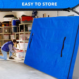 Mattress Bag Mattresses Protector Plastic Moving Storage Dust Cover Carry Bed Waterproof Zipper Packing Reusable Disposal, Extra Thick Heavy Duty, with Handles(Single)