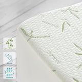 100% Waterproof Single Mattress Protector, Breathable Mattress Cover Single Size Bed, 3D Air Fabric Cooling Bed Pad Cover, Deep Pocket 40cm