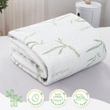 Waterproof Mattress Protector,Breathable Mattress Cover,3D Air Fabric Cooling Bed Pad Cover, Deep Pocket 40cm(Super King,Green)