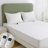 Heated Mattress Pad - Bedding Electric Blanket with 9 Heat Setting & 9-Hour Auto Off, Heated Mattress Pad-Machine Washable Fully Fitted Heating Pad with Overheat Protection , 800GSM Non Woven Fabric-fitted sheet cover((Double)