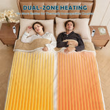 Heated Mattress Pad - Bedding Electric Blanket with 9 Heat Setting & 9-Hour Auto Off, Heated Mattress Pad-Machine Washable Fully Fitted Heating Pad with Overheat Protection , 800GSM Non Woven Fabric-fitted sheet cover(Queen)