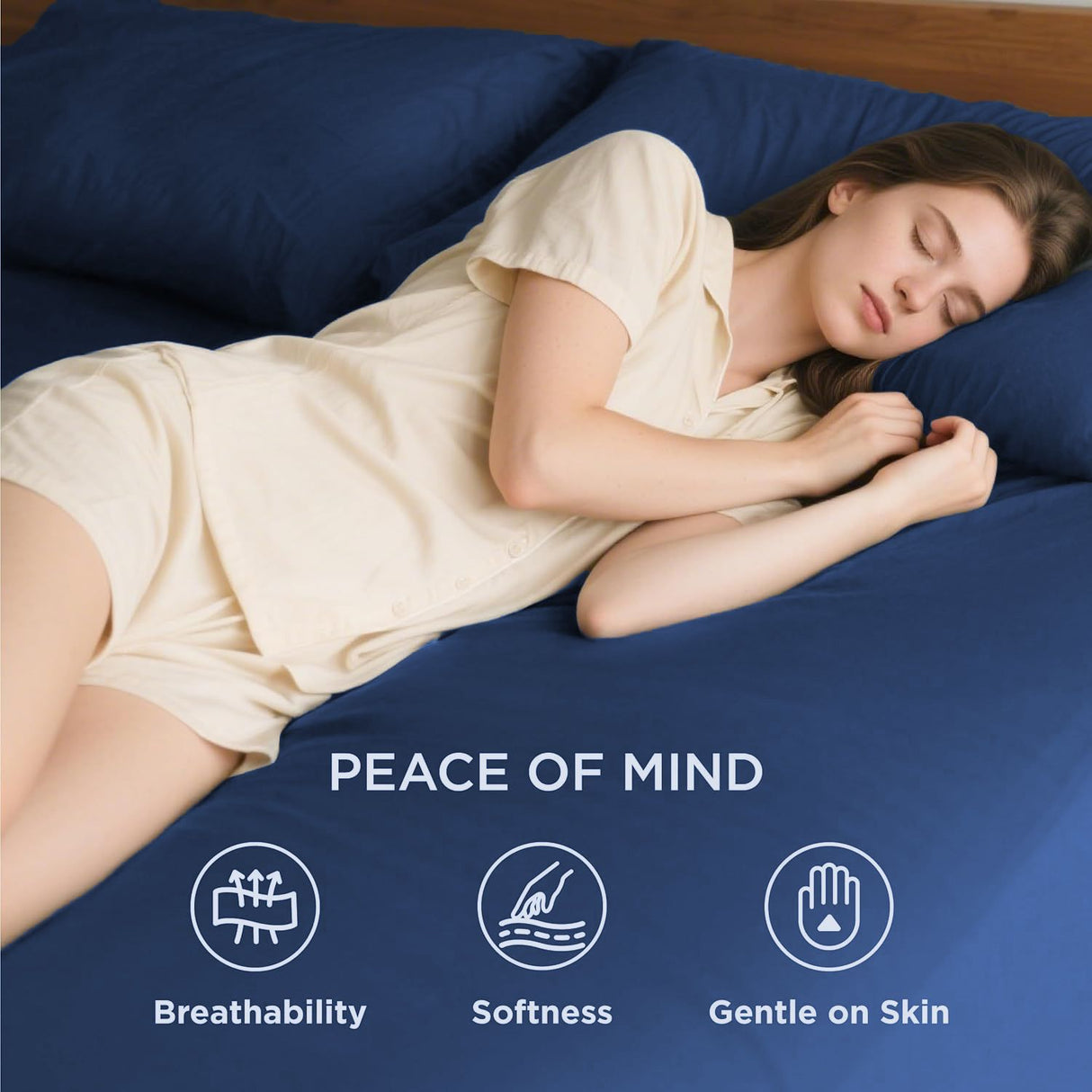 Hotel Soft Bed Sheet Set- Bedding Sheets & Pillowcases -Breathable Bedding - Wrinkle, Fade, Stain Resistant-Deep Pocket Flat Fitted Bed Sheet Set(Royal blue,Queen)