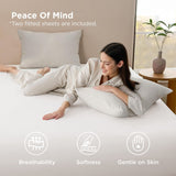 Hotel Soft Bed Sheet Set- Bedding Sheets & Pillowcases -Breathable Bedding - Wrinkle, Fade, Stain Resistant-Deep Pocket Flat Fitted Bed Sheet Set(White,Single)