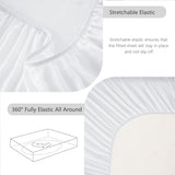 Hotel Soft Bed Sheet Set- Bedding Sheets & Pillowcases -Breathable Bedding - Wrinkle, Fade, Stain Resistant-Deep Pocket Flat Fitted Bed Sheet Set(Raw white,Single)