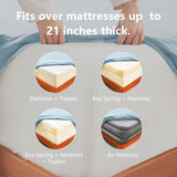 Hotel Soft Bed Sheet Set- Bedding Sheets & Pillowcases -Breathable Bedding - Wrinkle, Fade, Stain Resistant-Deep Pocket Flat Fitted Bed Sheet Set(Ice Blue,Single)