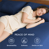 Hotel Soft Bed Sheet Set- Bedding Sheets & Pillowcases -Breathable Bedding - Wrinkle, Fade, Stain Resistant-Deep Pocket Flat Fitted Bed Sheet Set(Royal blue,Single)