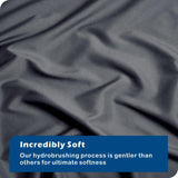 3 Piece Hotel Soft Microfiber Quilt Cover Set-2000TC Duvet/Donna Cover Set & Pillowcases -1 Quilt Cover Zipper Closure & 1 x Pillowcases-Breathable Bedding - Wrinkle, Fade, Stain Resistant(Dark gray,Double)