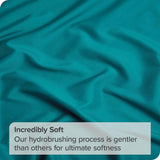 3 Piece Fitted Sheet Set- Fitted Sheet & Pillowcases -Breathable Bedding - Wrinkle, Fade, Stain Resistant- 40cm Deep Pocket Fitted Bed Sheet Set(Biscay blue,Double)