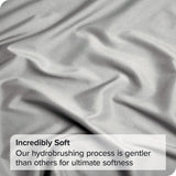 3 Piece Fitted Sheet Set- Fitted Sheet & Pillowcases -Breathable Bedding - Wrinkle, Fade, Stain Resistant- 40cm Deep Pocket Fitted Bed Sheet Set(Silver-gray,Double)