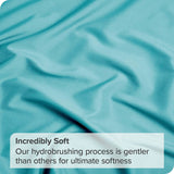 4 Piece Bed Sheet Set- Bedding Sheets & Pillowcases -Breathable Bedding - Wrinkle, Fade, Stain Resistant-Deep Pocket Flat Fitted Bed Sheet Set(Ice Blue,Double)