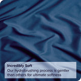4 Piece Bed Sheet Set- Bedding Sheets & Pillowcases -Breathable Bedding - Wrinkle, Fade, Stain Resistant-Deep Pocket Flat Fitted Bed Sheet Set(Navy,Double)