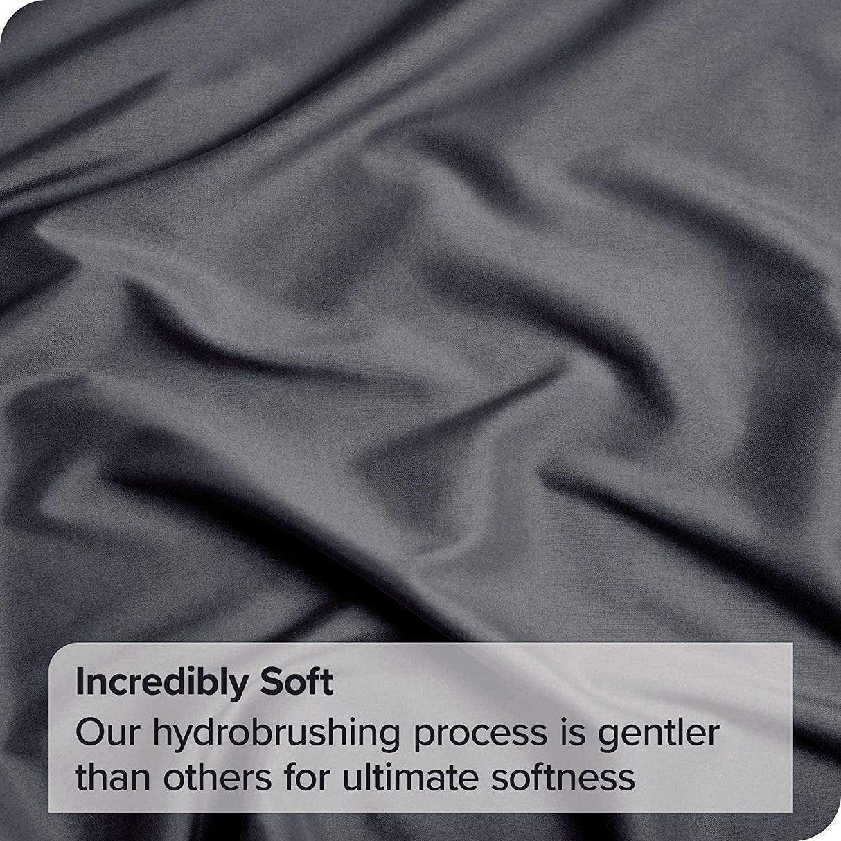 4 Piece Bed Sheet Set- Bedding Sheets & Pillowcases -Breathable Bedding - Wrinkle, Fade, Stain Resistant-Deep Pocket Flat Fitted Bed Sheet Set(Dark gray,Double)