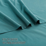 4 Piece Bed Sheet Set- Bedding Sheets & Pillowcases -Breathable Bedding - Wrinkle, Fade, Stain Resistant-Deep Pocket Flat Fitted Bed Sheet Set(Biscay blue,Double)
