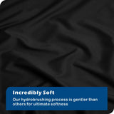 3 Piece Hotel Soft Microfiber Quilt Cover Set-2000TC Duvet/Donna Cover Set & Pillowcases -1 Quilt Cover Zipper Closure & 1 x Pillowcases-Breathable Bedding - Wrinkle, Fade, Stain Resistant(Black,King)