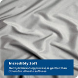 3 Piece Hotel Soft Microfiber Quilt Cover Set-2000TC Duvet/Donna Cover Set & Pillowcases -1 Quilt Cover Zipper Closure & 1 x Pillowcases-Breathable Bedding - Wrinkle, Fade, Stain Resistant(Silver-gray,King)