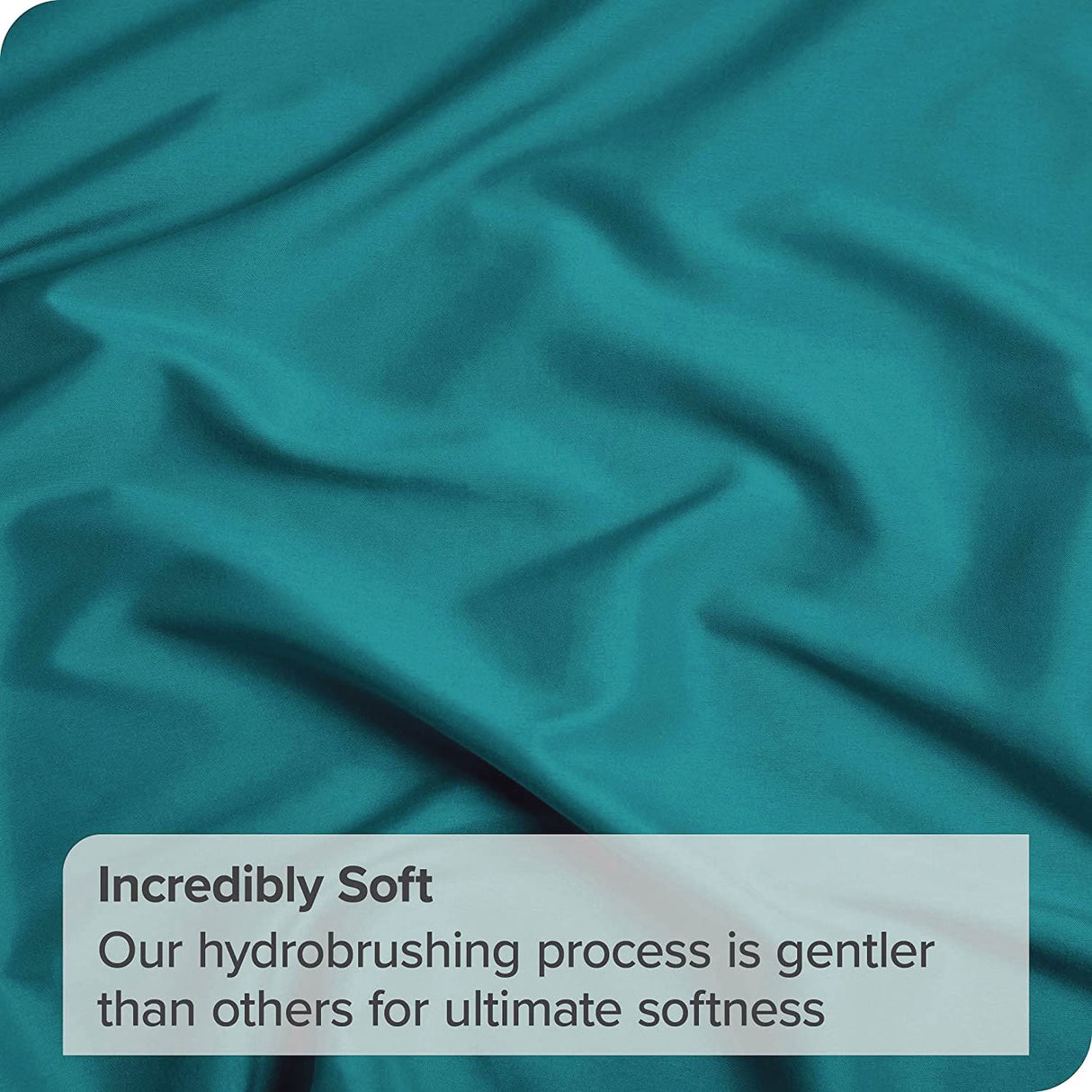 4 Piece Bed Sheet Set- Bedding Sheets & Pillowcases -Breathable Bedding - Wrinkle, Fade, Stain Resistant-Deep Pocket Flat Fitted Bed Sheet Set(Biscay blue,King)