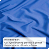 2 Piece Fitted Sheet Set- Fitted Sheet & Pillowcases -Breathable Bedding - Wrinkle, Fade, Stain Resistant- 40cm Deep Pocket Fitted Bed Sheet Set(Royal blue,King Single)