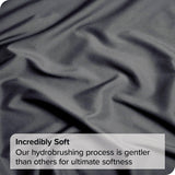 2 Piece Fitted Sheet Set- Fitted Sheet & Pillowcases -Breathable Bedding - Wrinkle, Fade, Stain Resistant- 40cm Deep Pocket Fitted Bed Sheet Set(Dark gray,King Single)