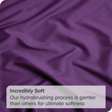 2 Piece Fitted Sheet Set- Fitted Sheet & Pillowcases -Breathable Bedding - Wrinkle, Fade, Stain Resistant- 40cm Deep Pocket Fitted Bed Sheet Set(Purple,King Single)
