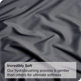 3 Piece Bed Sheet Set- Bedding Sheets & Pillowcases -Breathable Bedding - Wrinkle, Fade, Stain Resistant-Deep Pocket Flat Fitted Bed Sheet Set(Dark gray,King Single)