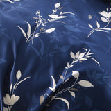 3 Piece Hotel Soft Microfiber Quilt Cover Set-2000TC Duvet/Donna Cover Set & Pillowcases -1 Quilt Cover Zipper Closure & 1 x Pillowcases-Breathable Bedding - Wrinkle, Fade, Stain Resistant(Navy Floral,Queen)