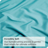 3 Piece Bed Sheet Set- Bedding Sheets & Pillowcases -Breathable Bedding - Wrinkle, Fade, Stain Resistant-Deep Pocket Flat Fitted Bed Sheet Set(Ice Blue,Single)