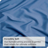 3 Piece Bed Sheet Set- Bedding Sheets & Pillowcases -Breathable Bedding - Wrinkle, Fade, Stain Resistant-Deep Pocket Flat Fitted Bed Sheet Set(Ocean,Single)